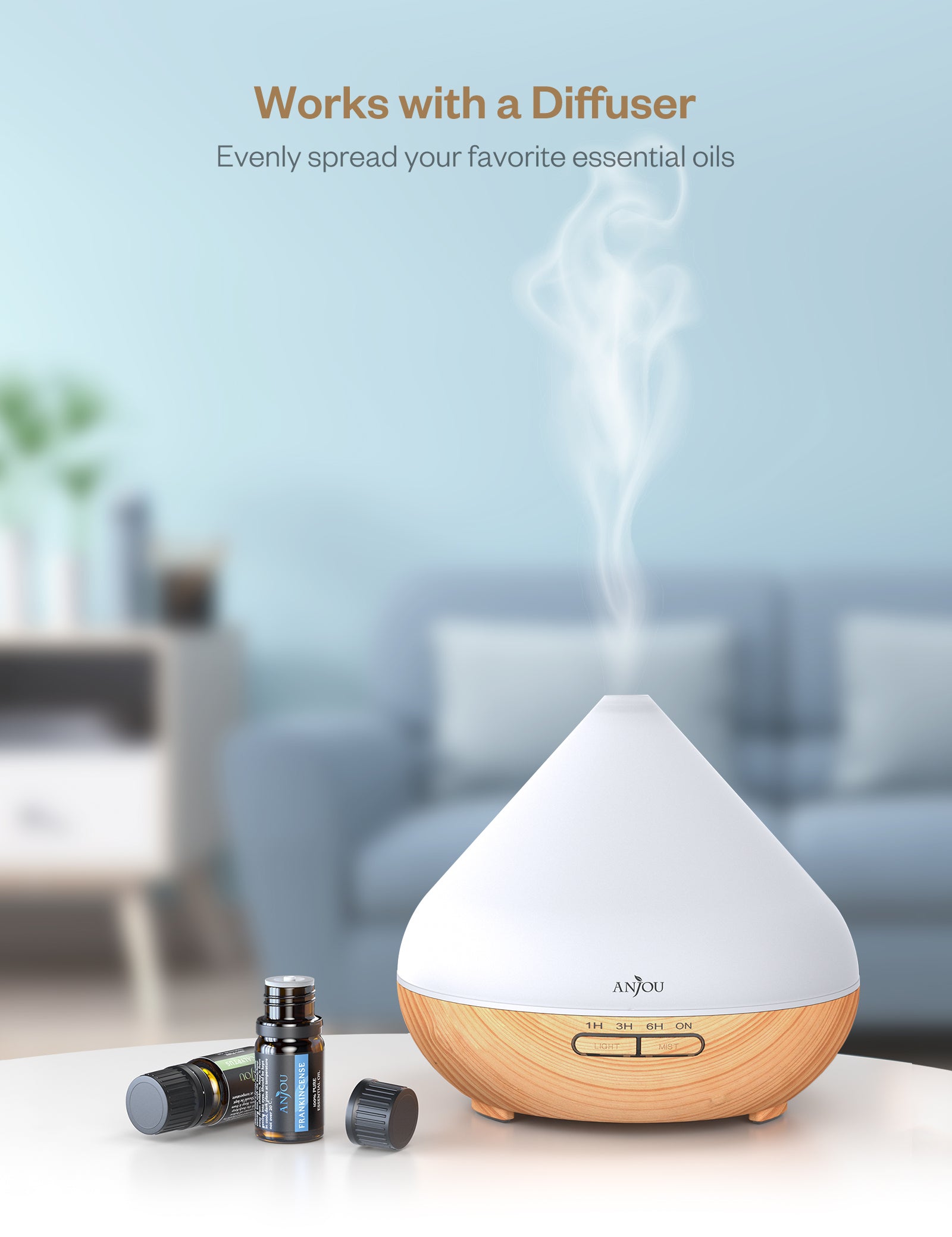 Authentic Essential oil diffuser aromatherapy oils gift set includes 18 EOs scents