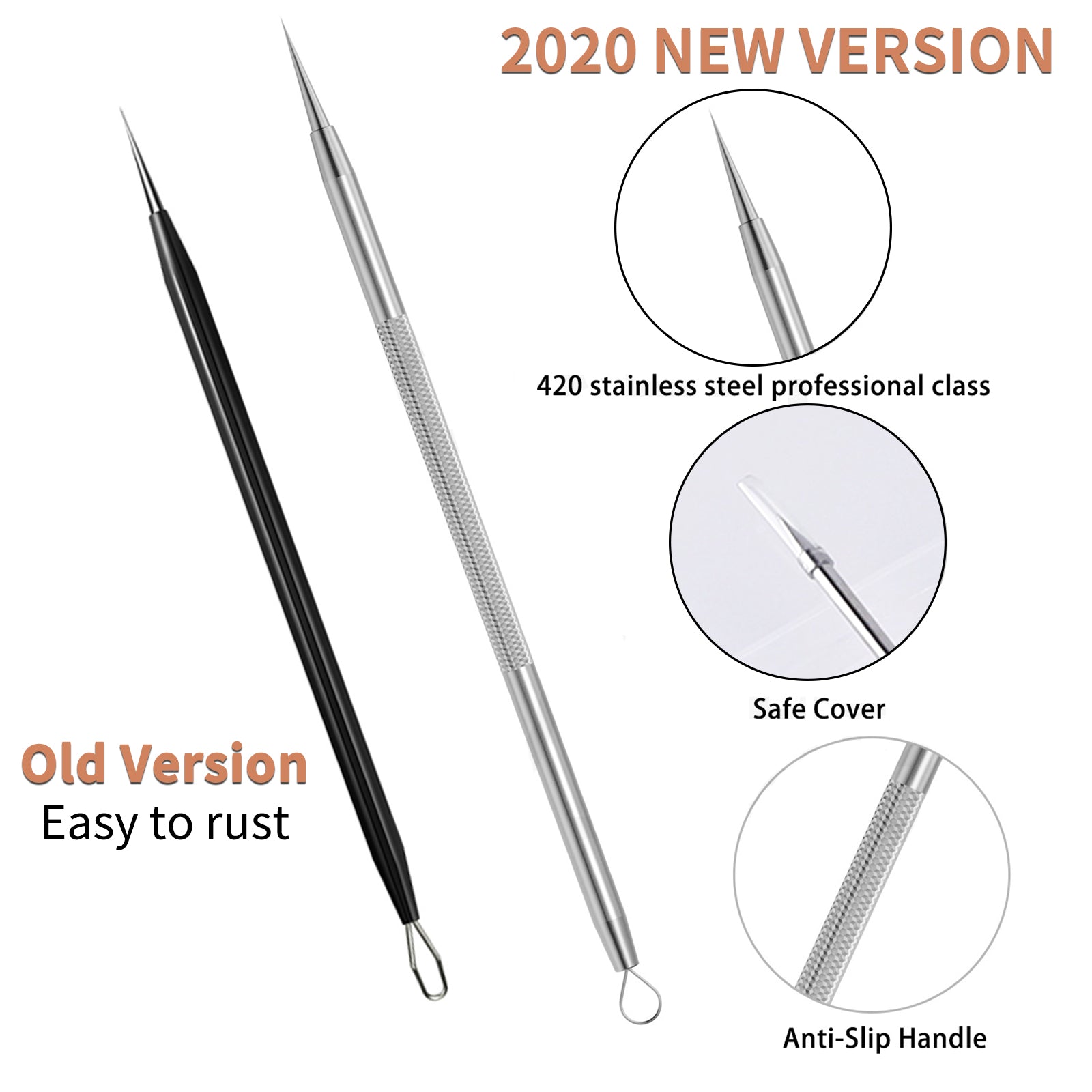 11Heads Professional Stainless Blackhead Remover Set Anjou