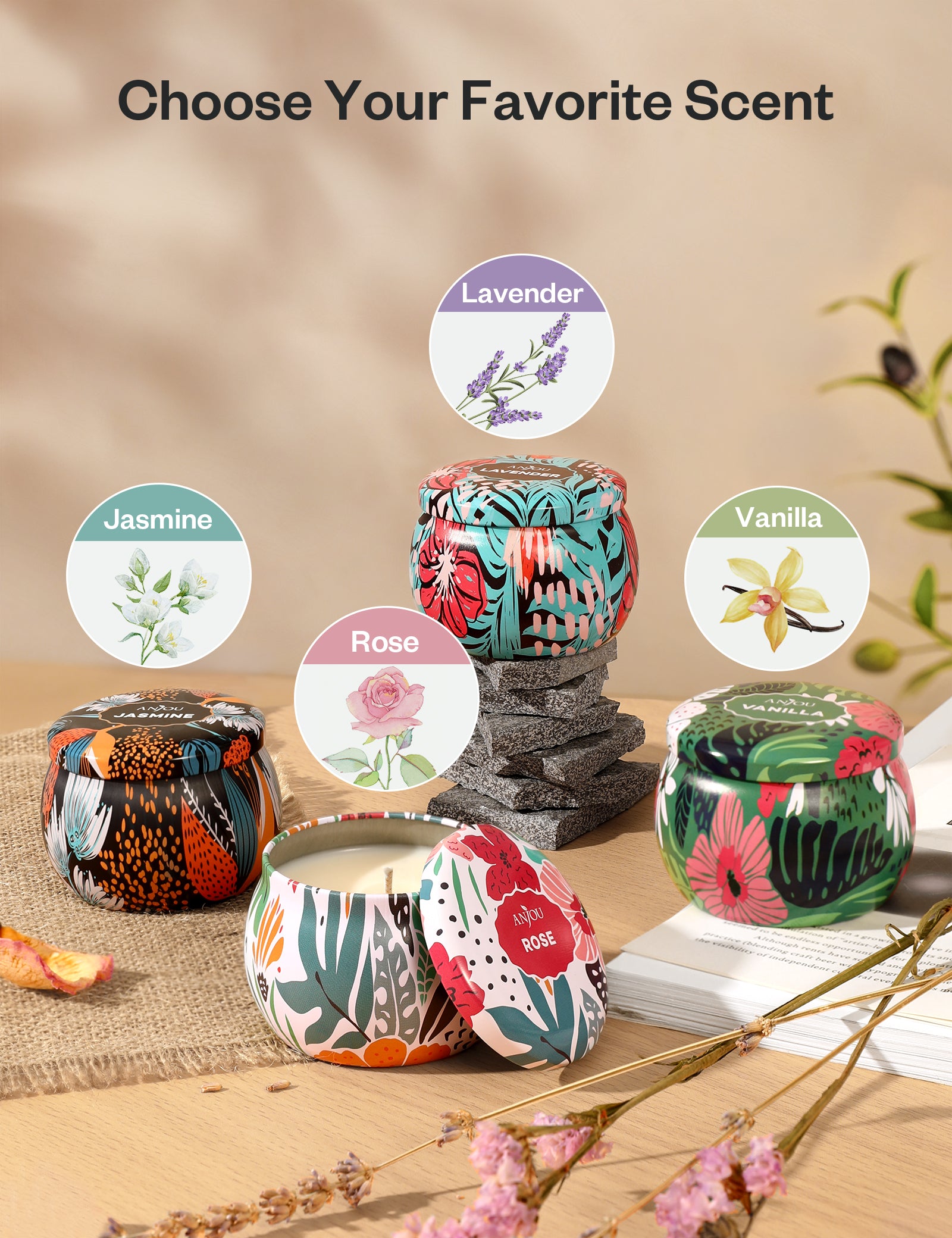 Aroma Naturals Soy VegePure® 100% Natural Soy Essential Oil Candle